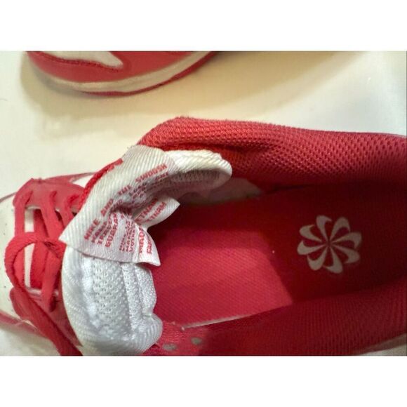 Nike Women's Dunk Low Top Lace Up Leather Sneaker Shoes White Pink Size 8 - Picture 2 of 10